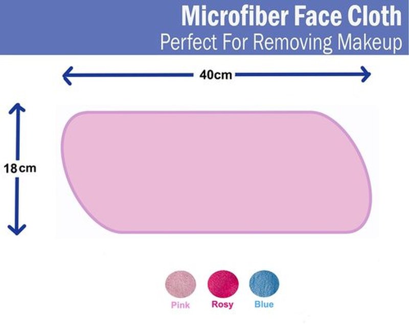 Makeup Remover Cloth Clean Towel, Reusable Facial Cleansing Towel - Chemical Free, Remove Makeup Instantly with Just Water - Money-back Satisfaction Guaranty (1 Pink)