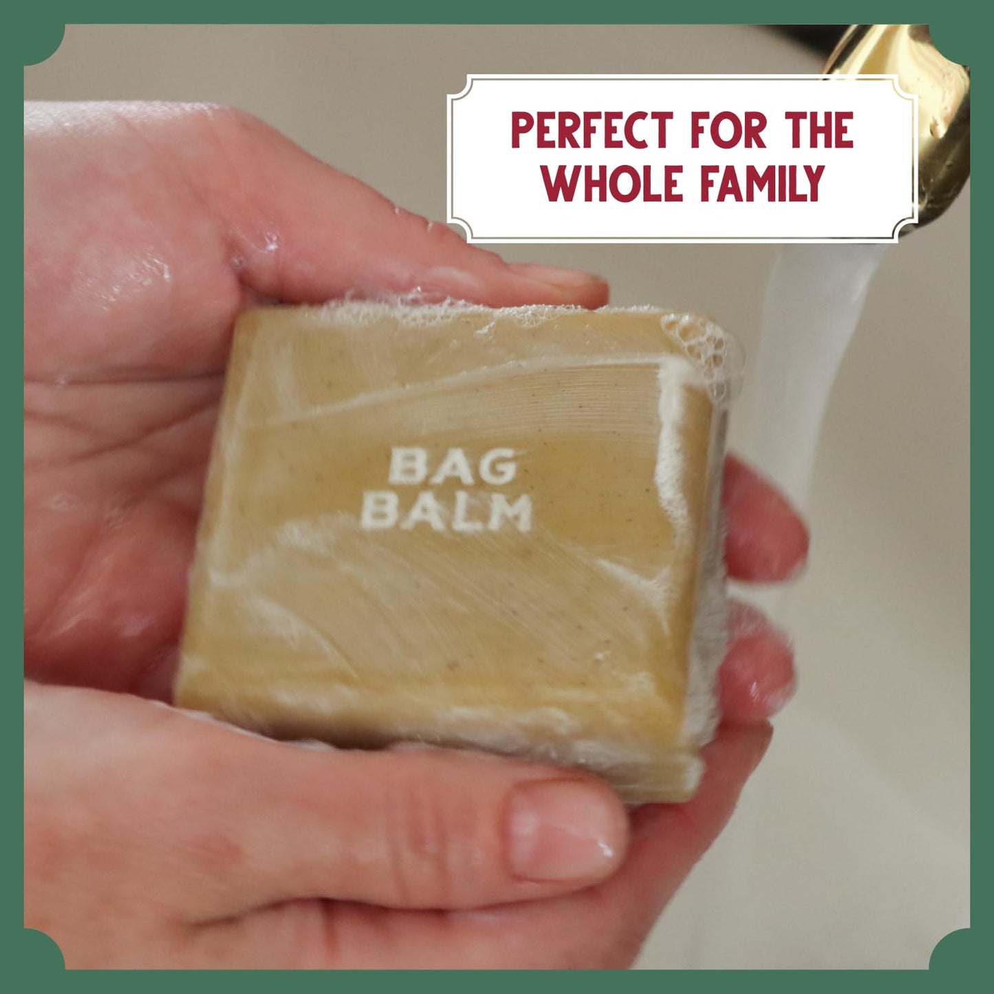 Bag Balm Vermont's Original Exfoliating Soap Bar, Body Soap Bars, Hand Soap Bar - Soap for Dry Skin - Rosemary Mint Scented Bars of Soap, Body Soap Bar - 3.9oz, 3 Pack