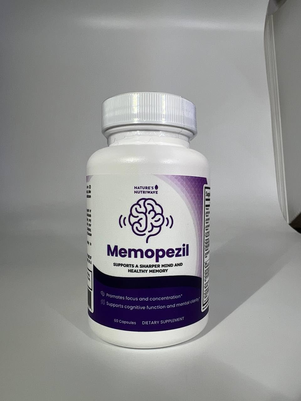 Memopezil – Vitamins A, B, C, D, E & Botanicals – 60 Ct, 3 Month Supply