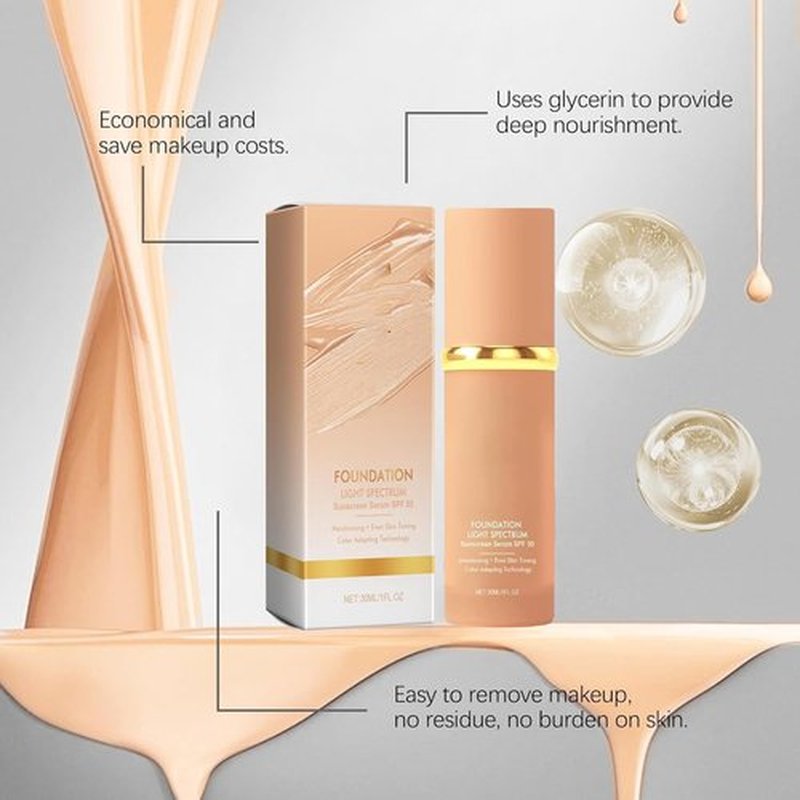 Rise Luxus Foundation, Rise Luxus Ultrablend 4 in 1 Foundation, Match Cosmetics Foundation, Moisturizing Medium Full Concealer with SPF 50+ Inspired, Long Lasting Waterproof