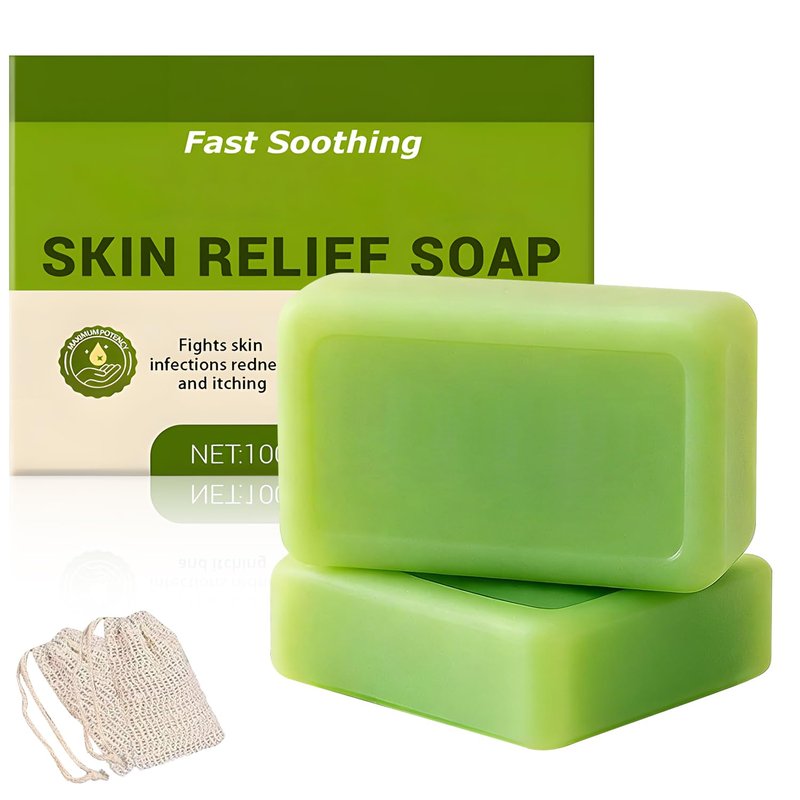 Finturo 2pc Antifungal Relief Soap Bar with Oil, Anti Fungal Skin Soap for Healthy Feet & Body, Gentle Exfoliating Bar Soap for Men and Women