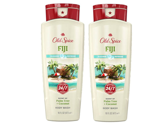 Old Spice Fresher Collection Fiji Scent Men's Body Wash 16 Oz (Pack of 3)