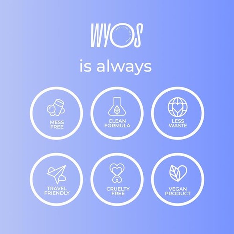 WYOS Shaving Cream Sticks 3 Pack, Travel Size, Vegan, Cruelty Free, Clean Label, Sulfate Free, Paraben Free, Leak Free, No Mess, Hydrating Smooth Lather, Sensitive Skin Close Shave For Women and Men