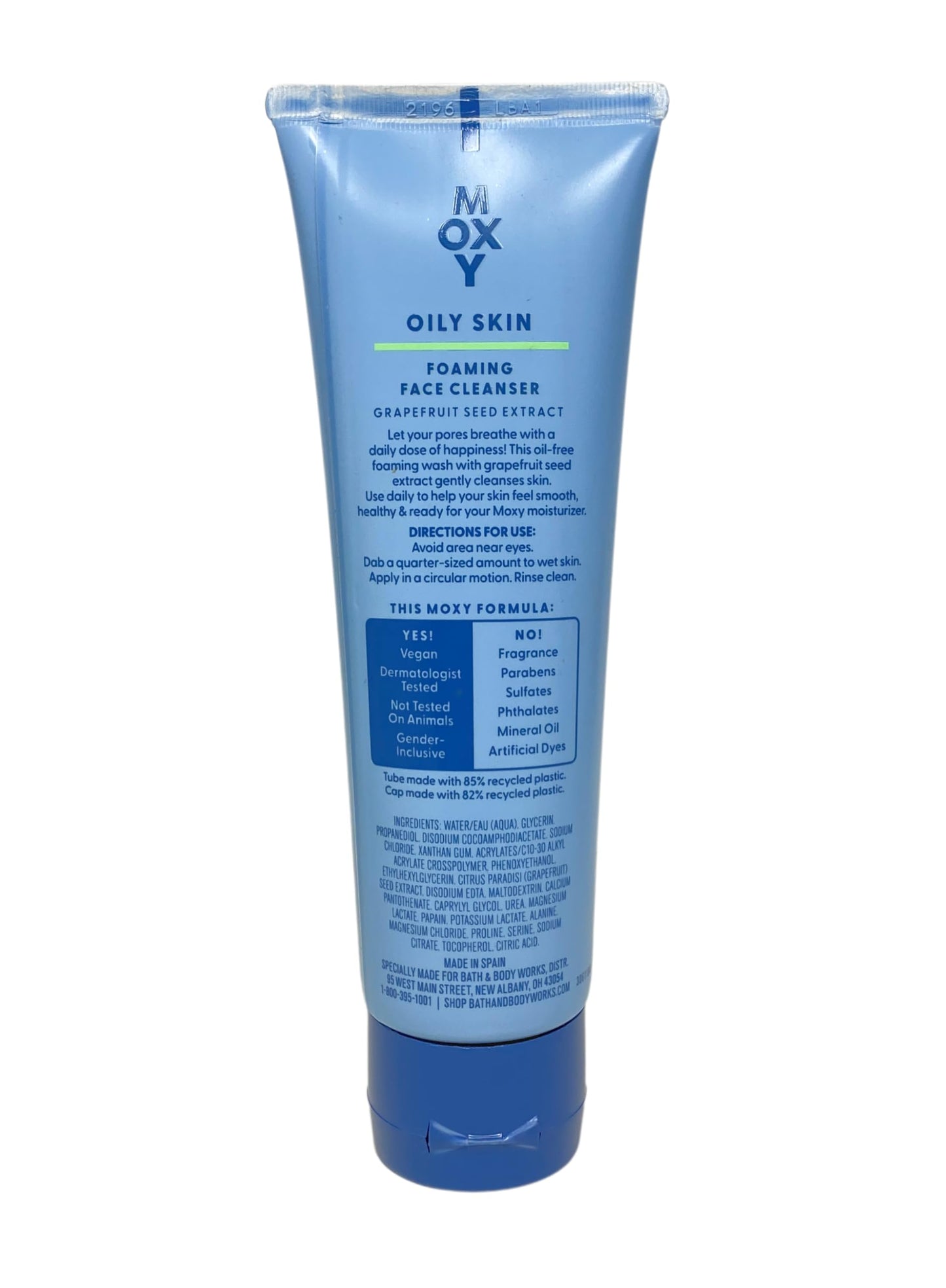 Bath & Body Works Moxi Oily Skin Foaming Face Cleanser, Face Scrub and Face Moisturizer with an Aloe Vera Sample Soap