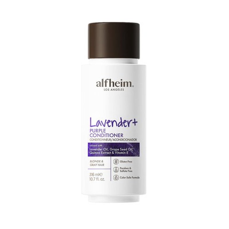 ALFHEIM Lavender PURPLE CONDITIONER for 'Lavender Oil 、Grape Seed Oil、Quinoa Extract&Vitamin E, Paraben-Free, Sulfate-Free Surfactants