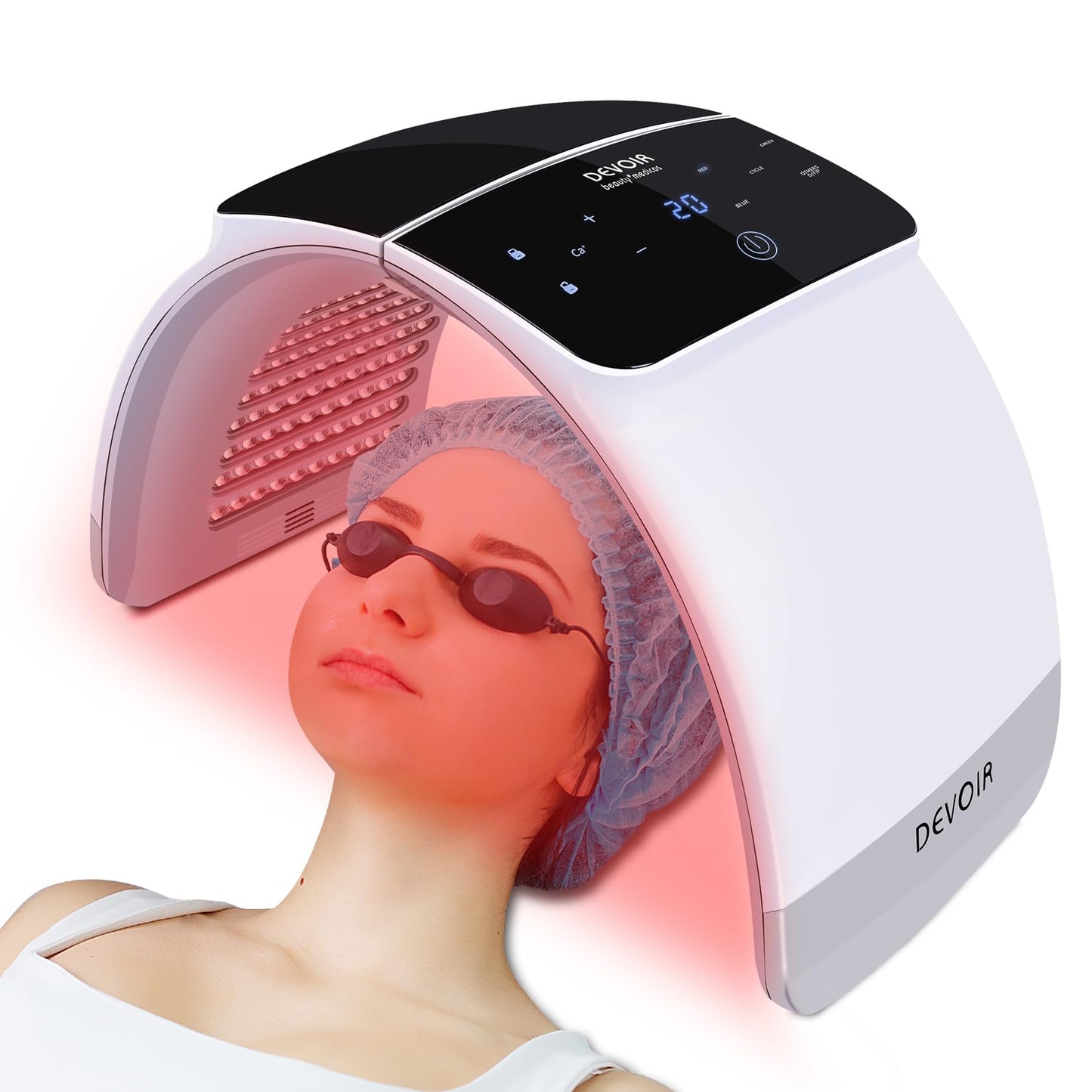 7 Color with LED Face for Facial Problems of SPA Facial Body Skin Care Beauty Salon Device-White