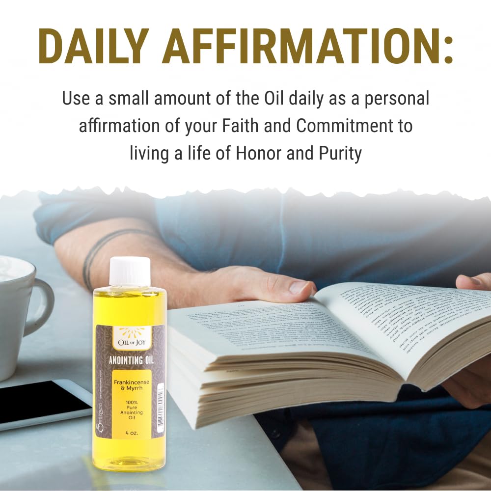 Anointing Oil – Frankincense & Myrrh – Refill – 4oz for Church Earthy, Woodsy Scents for Prayer, Blessings, Healing. 1 oz. Plastic Bottle, Secure Lids