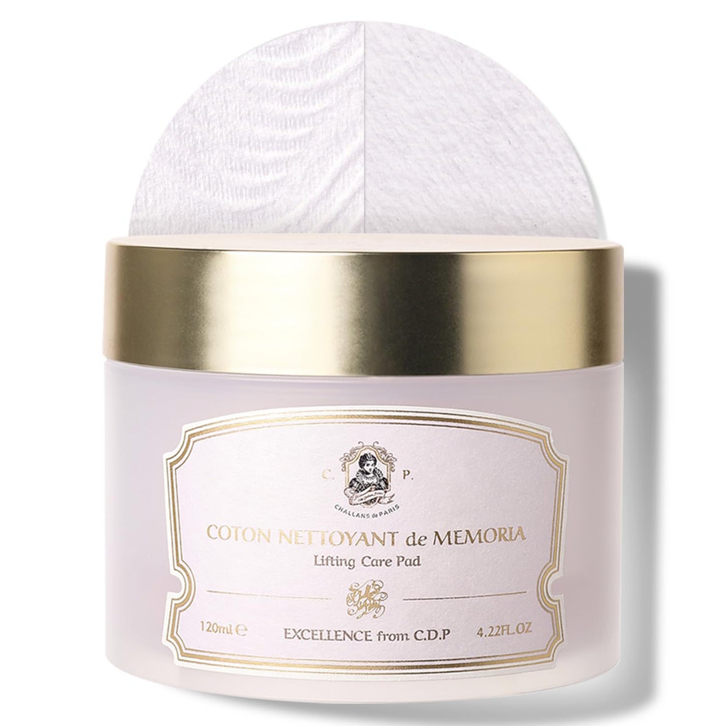[CHALLANS de Paris] Coton NETTOYANT de Memoria – Calming & Revitalizing Toner Pads with Botanical Essence, Hydrating Dual-Texture Pads for Smooth, Comforted Skin, K-Beauty Daily Care