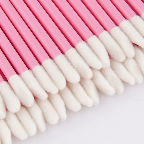 Pink Lip Wands Applicators Disposable - Vaincre 500PCS Lip Brush, Lipstick Make Up Brush Lip Gloss Applicator Wands, Makeup Applicator Beauty Tool Kits