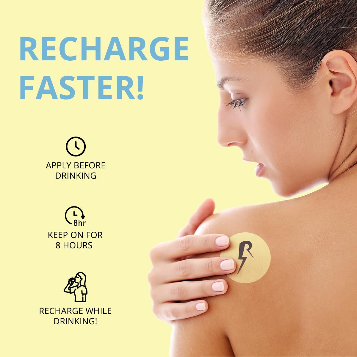 The Recharge Patch 24-Pack: Recovery Patches Cruise Essentials 2026 Women Festival Essentials Travel Essentials Cruise Ship Accessories Travel Size Toiletries Rebound Patches Must Haves for Energy