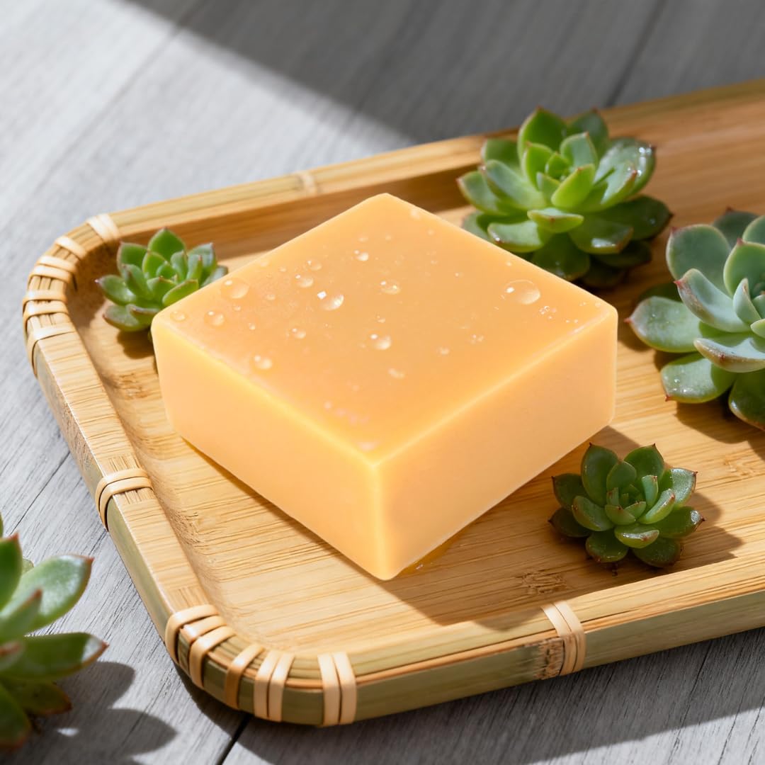 QICAOGANGMU Natural Herbal Soap - Pack of 2 (80g / 2.8 oz Each) - Herbal Soap Bar for Itchy & Sensitive Skin with Sophora Root, Cnidium Fruit, Menthol & Borneol