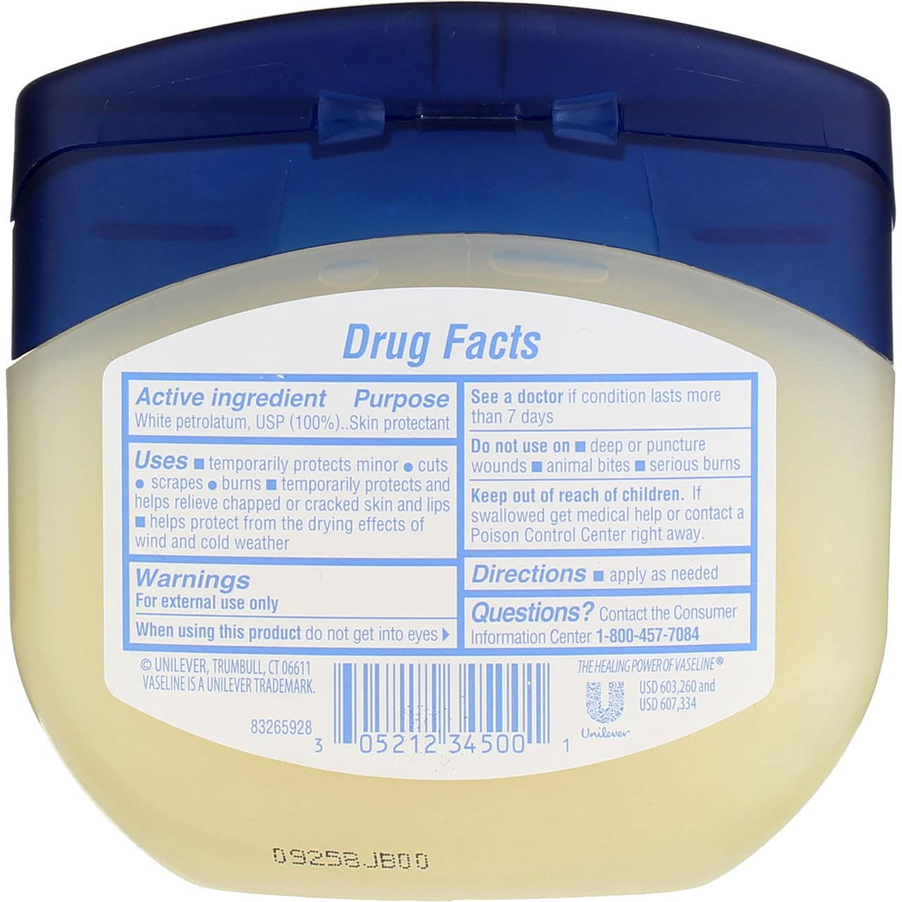 Vaseline 100% Pure Petroleum Jelly 13 oz (Pack of 6)