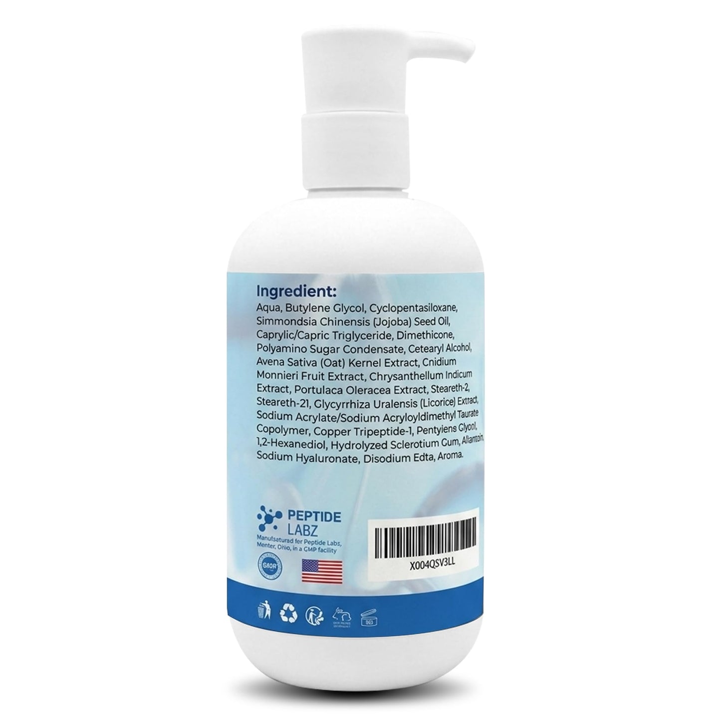 Copper Peptide & Hyaluronic Acid - Body Lotion - Skin Revitalizing, Skin Firming & Hydrating Formula, 10 Fluid Ounce