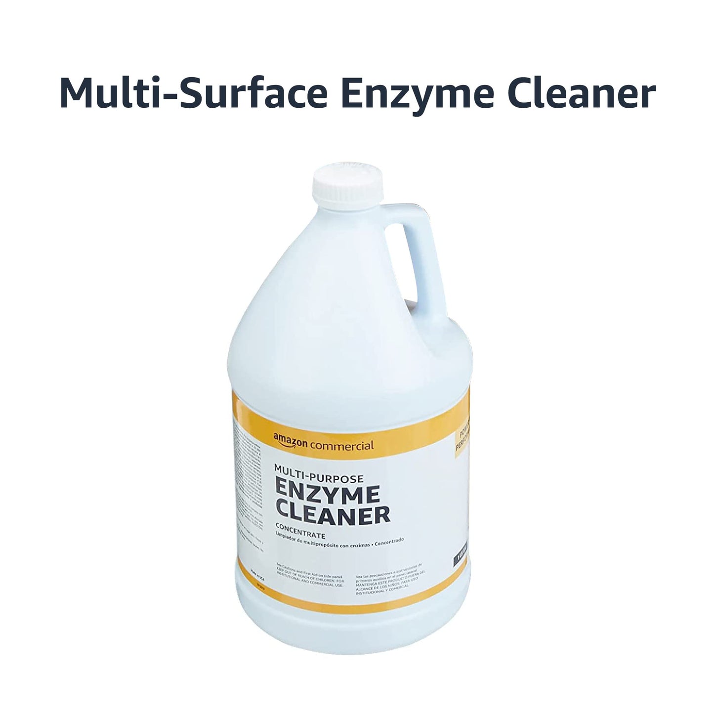 AmazonCommercial Multi-Purpose Enzyme Cleaner, Stain & Odor Remover, Pet Stain Remover, 1-Gallon, 1-Pack