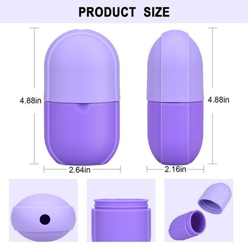 Ice Roller For Face and Eye, Ice Facial Roller Massage Shrink Pore Skin Care Tools, Reusable Ice Stick Remove Dark Circle, Ice Face Mold Sphere Face Ice Cubes for Brighten Lubricate Fine Lines
