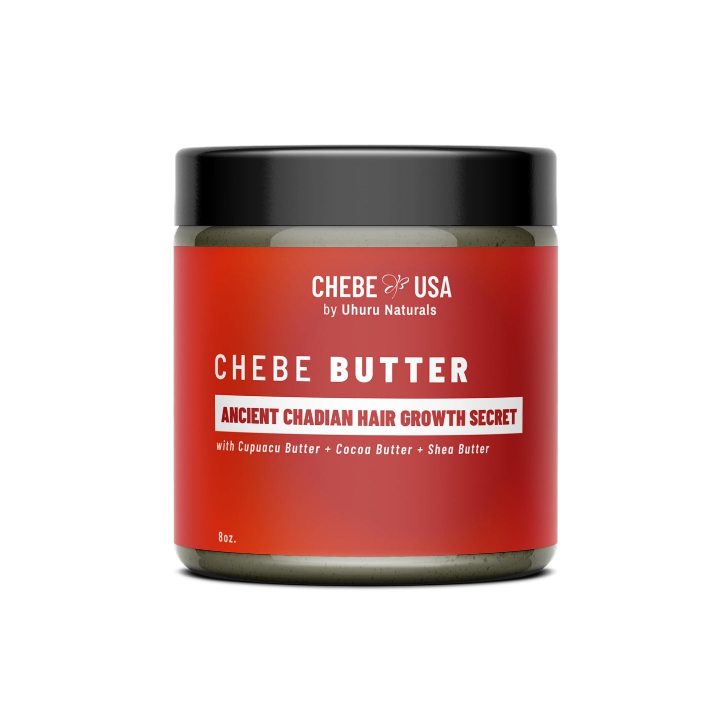 ChadianChebe™ Hair Growth Butter (8oz) | Authentic African Hair Butter from Chad for Thick, Long Hair | Herbal Moisture & Breakage Repair Cream