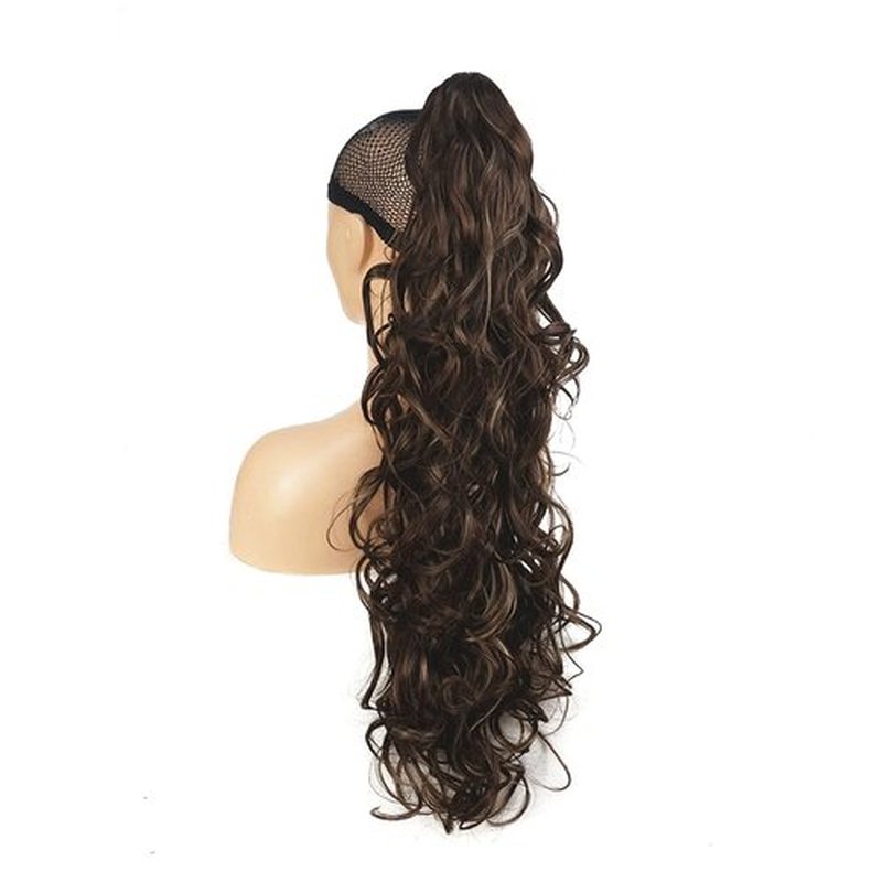 Lydell 30" Long Curly Styled Clip In Claw Ponytail Hair Extension Synthetic Hairpiece 280g with a jaw/claw clip (RM73)