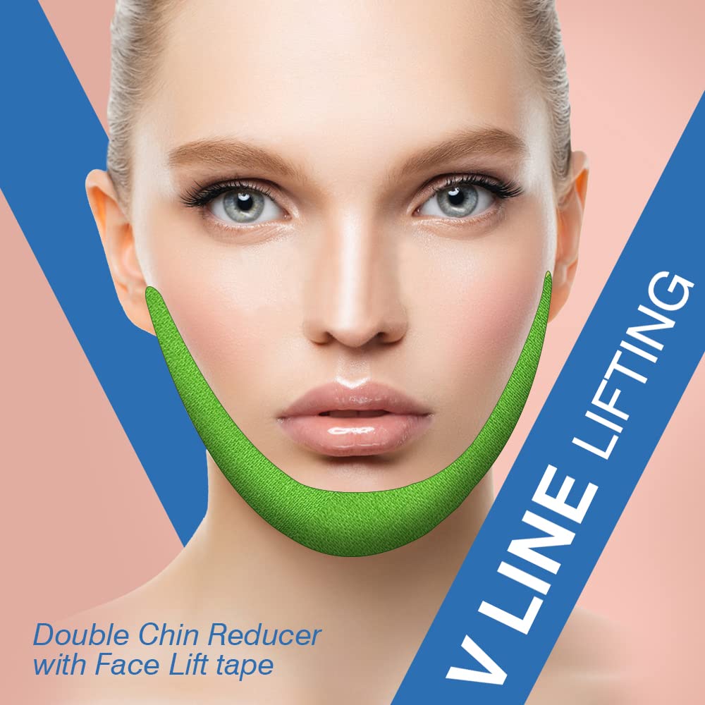 Sfuchin Face Tape for Wrinkles - Face Wrinkle Tape - Facial Smoothing Patches - V Face - Self Care Products - Forehead Wrinkle Patches Reusable - Chest Wrinkles - Neck Patches - 2.5CM*1000CM