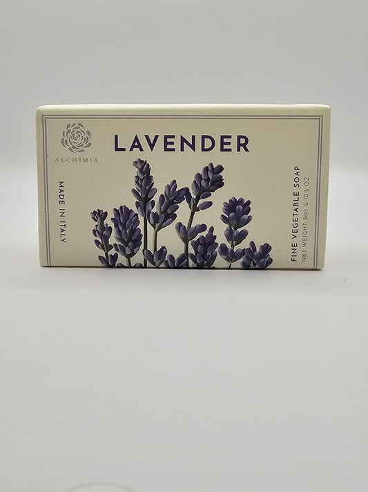 Lavender Fine Vegetable Soap Bar - 10.5 Oz | Made in Italy, Natural Ingredients
