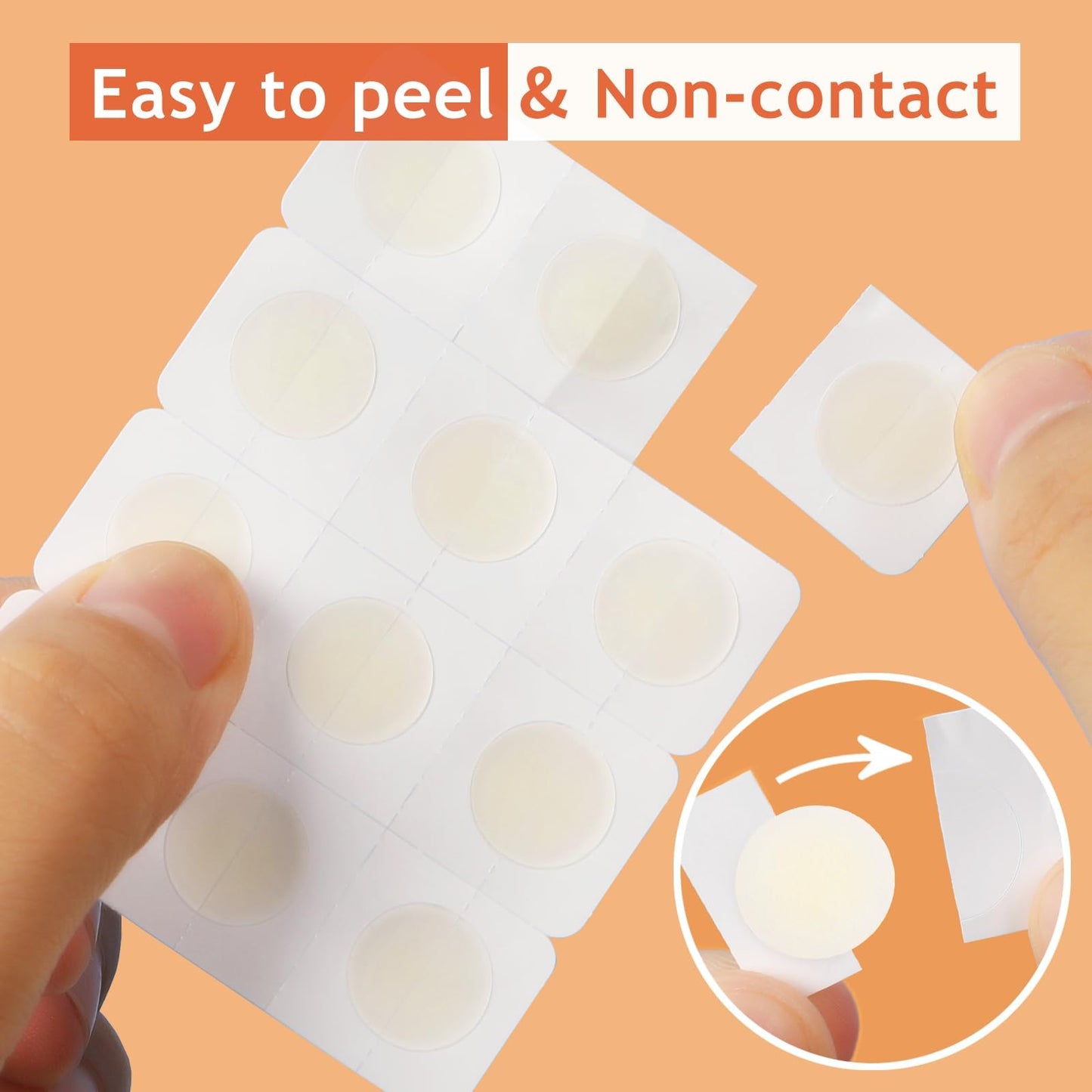 Dazzlook Ultra Invisible Pimple Patches 15mm Large Size Zits Blemishes Hydrocolloid Absorbing Patches (18 Counts) Day & Night Use for Face and Skin