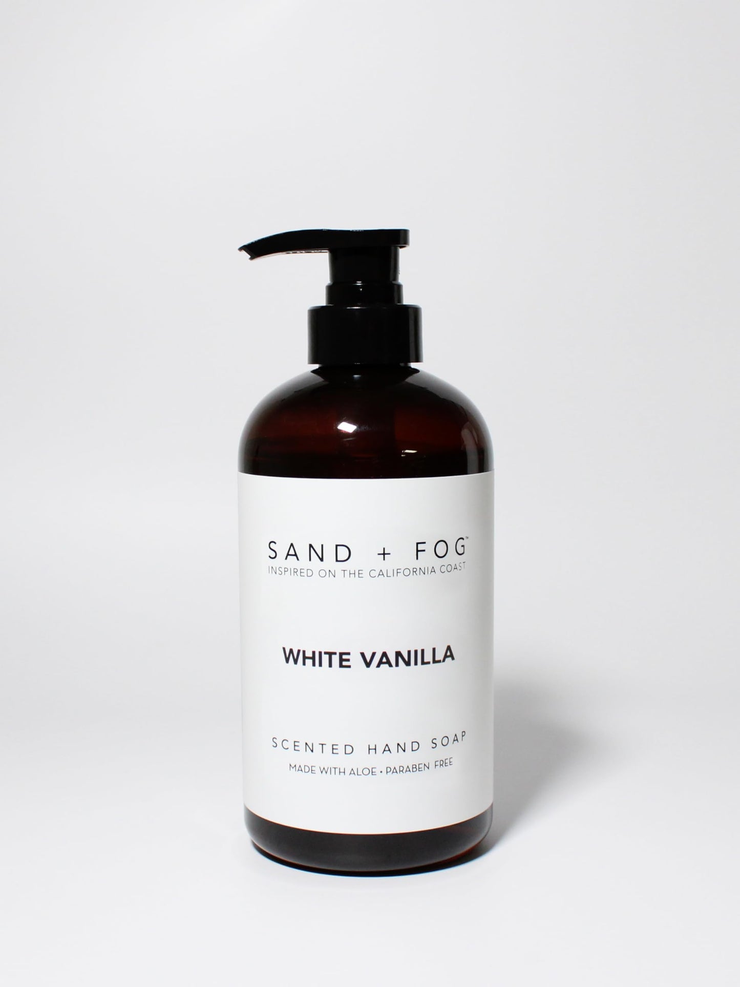 Sand + Fog White Vanilla 20oz Liquid Hand Soap - Nourishing, Sensory Enhancing, All Ages, All Skin Types– Sulfate, Paraben, Gluten, and Cruelty Free