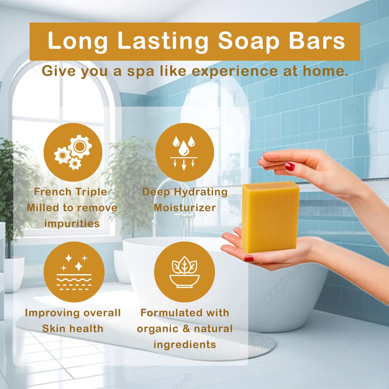 Simple Scents Australia Manuka Honey Scented Natural Soap Bars (12 Bars), 3.5oz Moisturizing French Triple Milled Soap Bars Enriched with Shea Butter - Pure Plant Oil Bath & Body Bars
