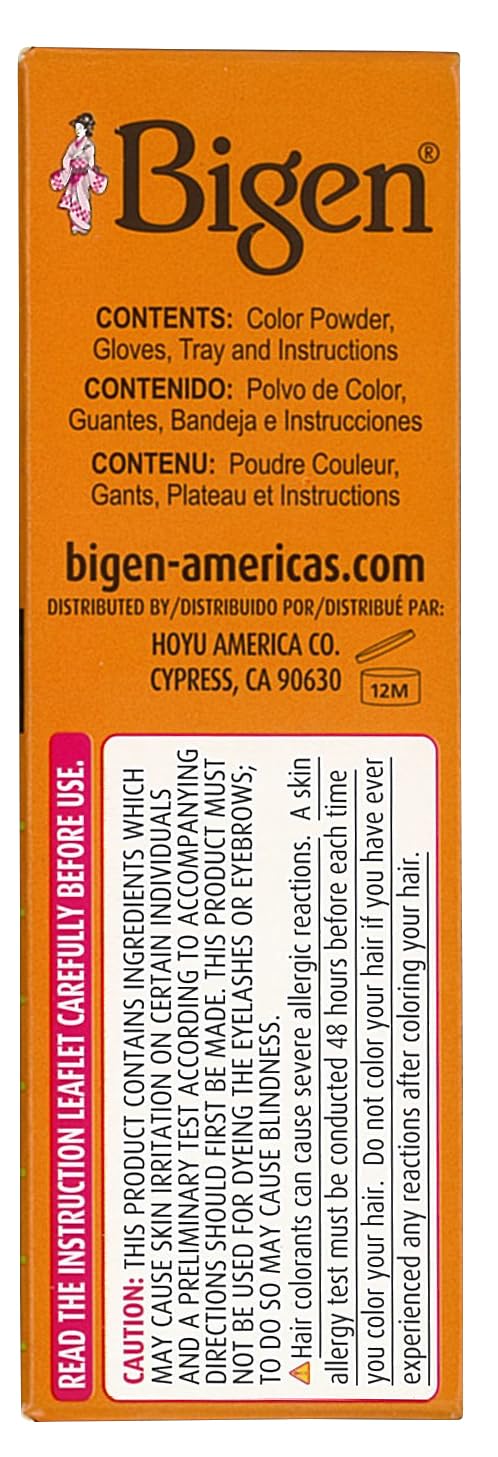 Bigen 88 Blue Black Permanent Powder Hair Color - 5 Pack for Rich, Long-Lasting Color