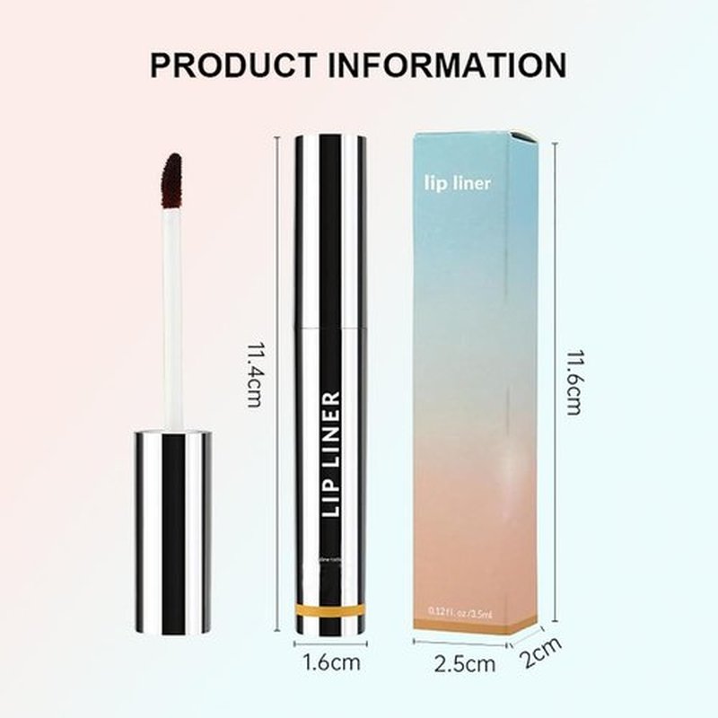 Coolord Lip Liner Lip Stain,Peel off Lip Liner Stain,Long Lasting Lip Stain Peel Off,Waterproof,Transfer-Proof, High Pigmented Color Lip Stains for Women Peel Off (01, #)