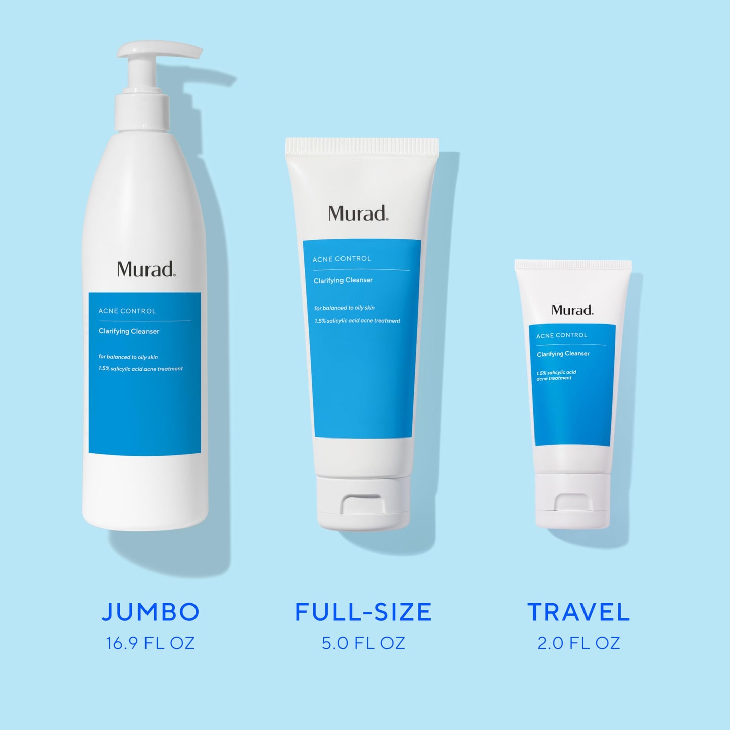 Murad Acne Control Clarifying Cleanser - Salicylic Acid - 2 Fl Oz