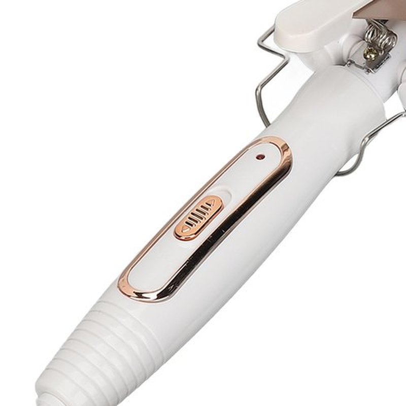 Curling Iron, Wavy Curling Wand 3 Barrel Hair Crimper Dry and Wet Use Ceramic Heating Hair Styling Curler Golden Curling Iron Crimping Iron for Hair Waver Crimpers Hair Tool (US