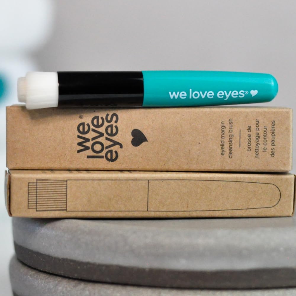 We Love Eyes- Eyelid Margin Cleansing Brush- Targets dirty eyelid margins - Ideal for lash extension daily home care & eyelid hygiene