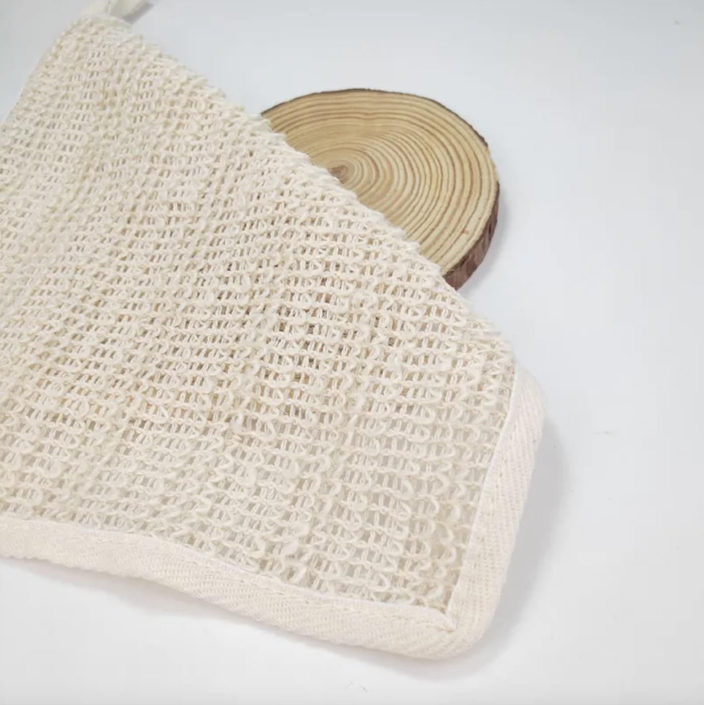 Natural Bath Body Washing Cloth, 100% Biodegradable Sisal Exfoliating Loofah Towel,