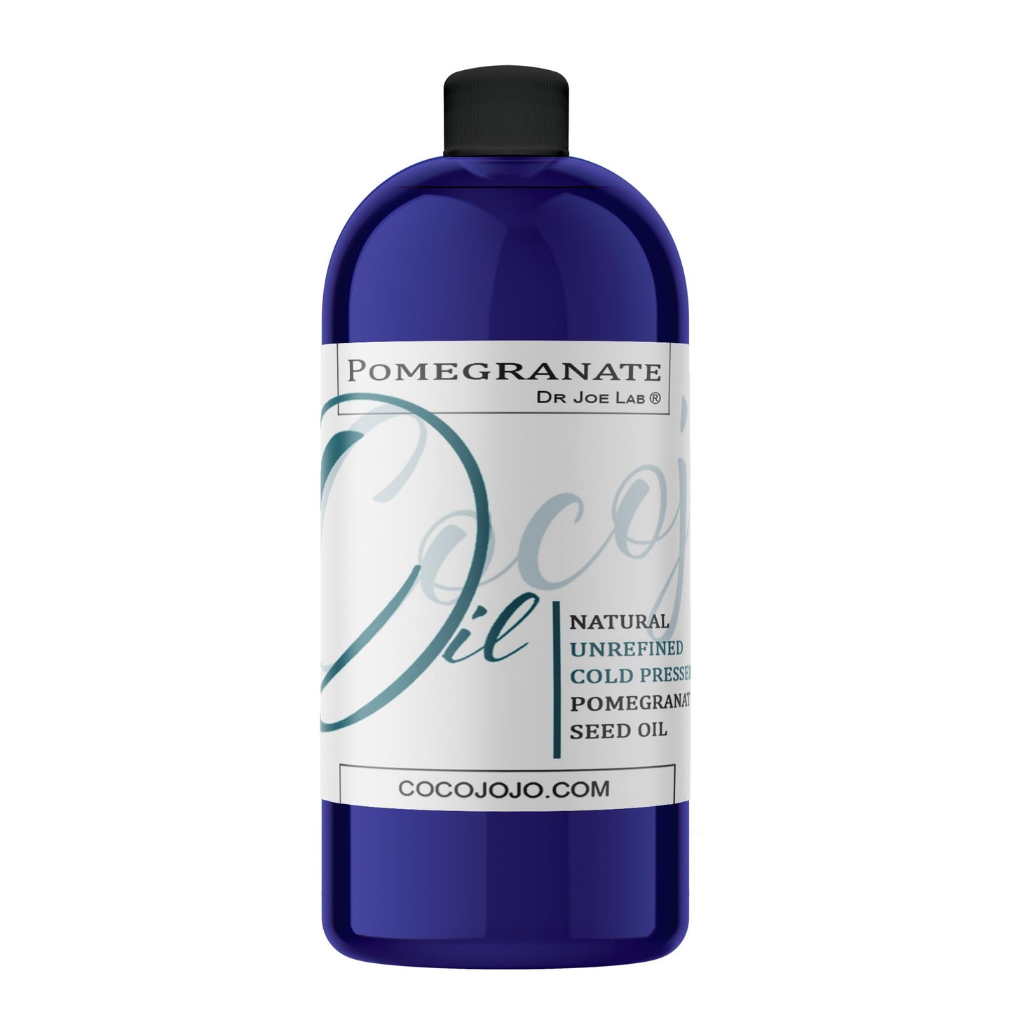 Dr Joe Lab Pomegranate Seed Oil 32 oz Sourced Pure Natural Cold Pressed Unrefined Extra Virgin Hair Skin Body Nail Beard Oil - Moisturizes, Soothes, Hydrates, & Nourishes