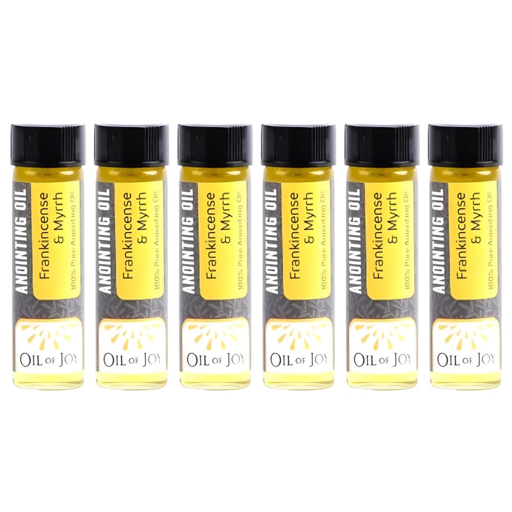 Swanson Christian Products Anointing Oil - Frankincense and Myrrh - 1/4 Ounce - Package of 6