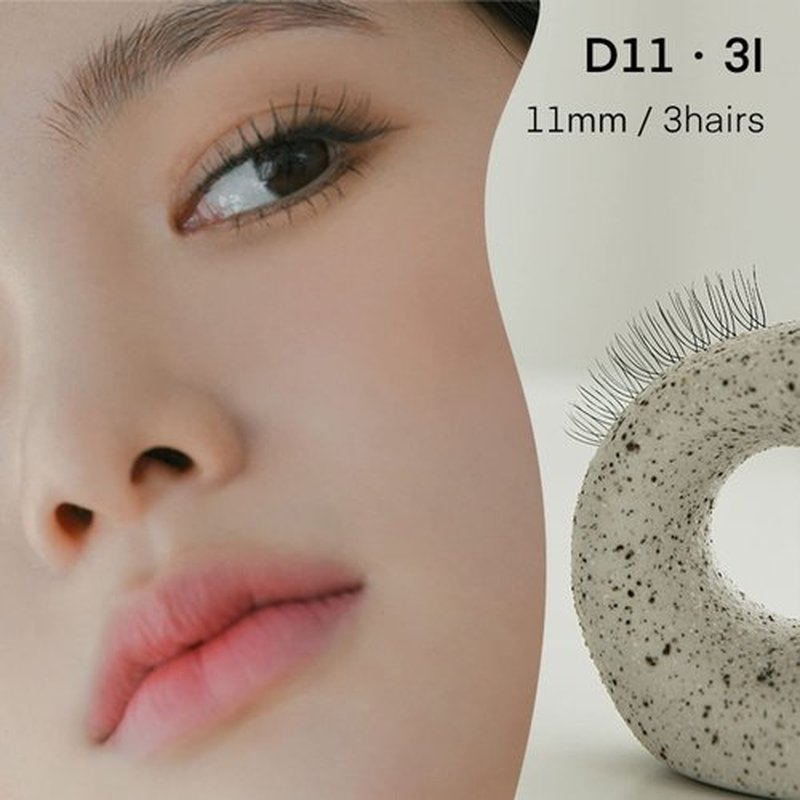 THE TOOL LAB Happyrim 2nd Eyelash Individual 3type 1pack(3pairs) ‐ Eyelash Soft Eyelashes Natural Popular Dramatic False Eyelashes (D113I)