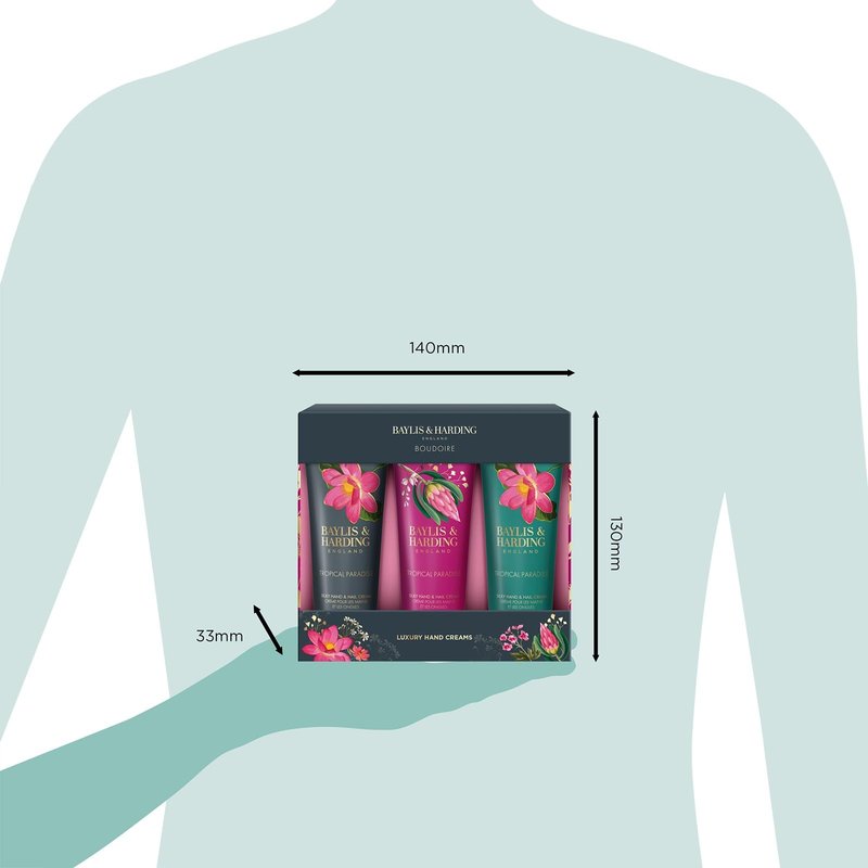 Baylis & Harding Boudoire Tropical Paradise Luxury Hand Care Gift Set For Women - Vegan Friendly