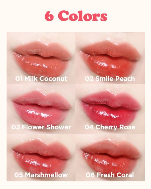 Touch in Sol Vegan Again Juicy Glossy Lip Tint - High Pigmented & Glossy Korean Lip Tint - Shiny Translucent Color - Glowy Hydrated Lips, Moisturizing and Plumping, 0.13 fl.oz. (02 Smile Peach)