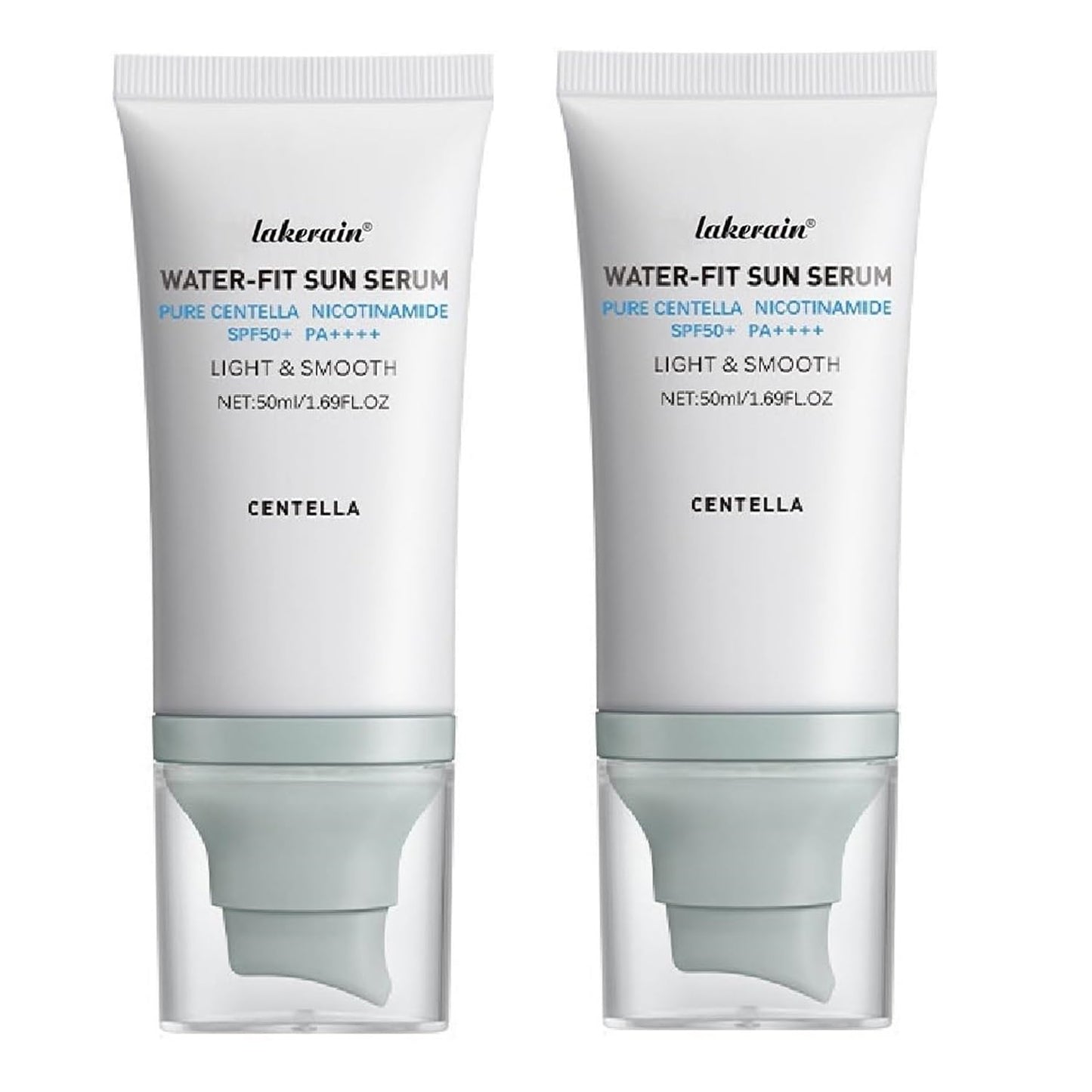 Centella Sunscreen SPF 50,Centella Hyalu Cica Water-Fit Sun Serum,2 Pcs