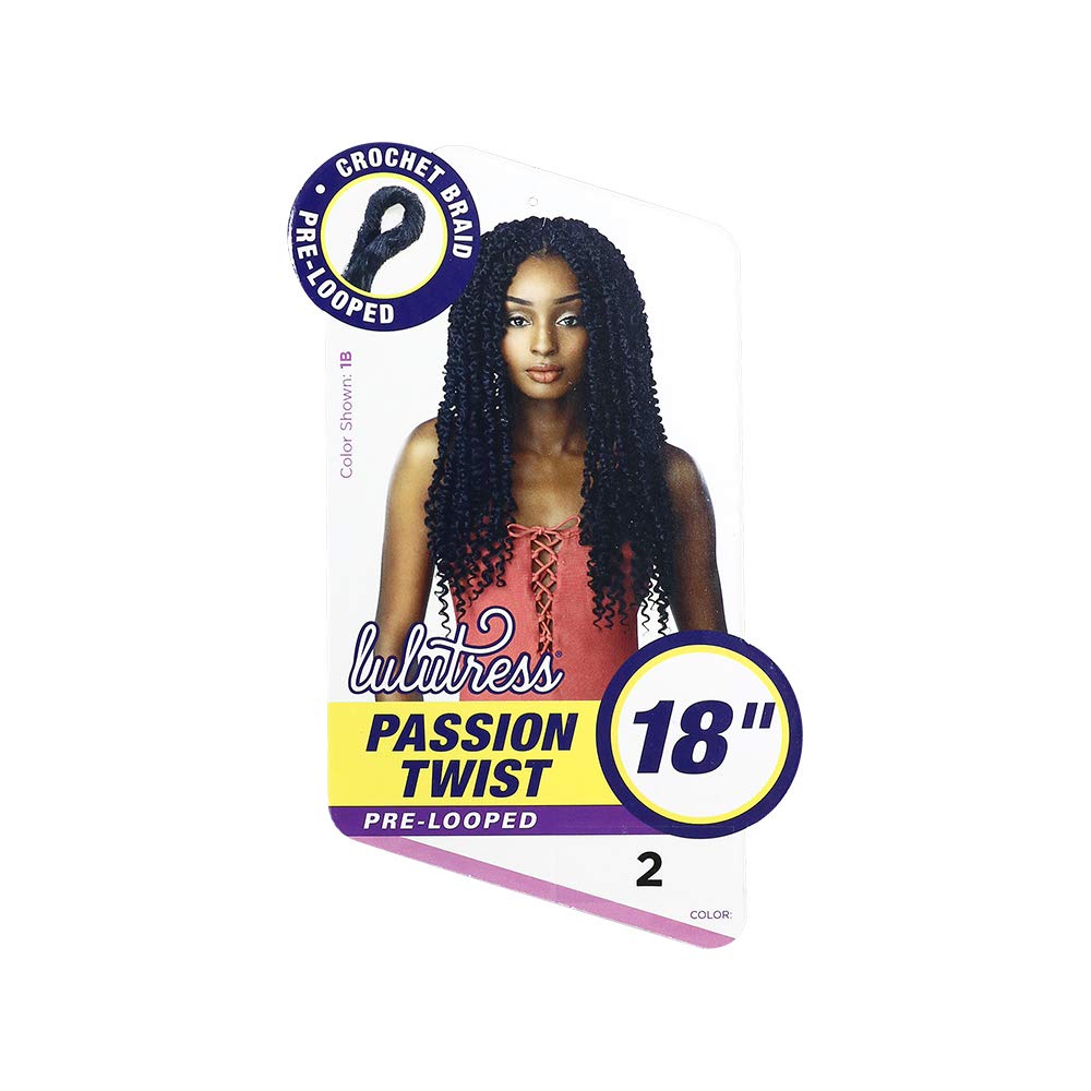 MULTI PACK DEALS! Sensationnel Crochet Braids Lulutress Passion Twist 18" (3-PACK, 30)