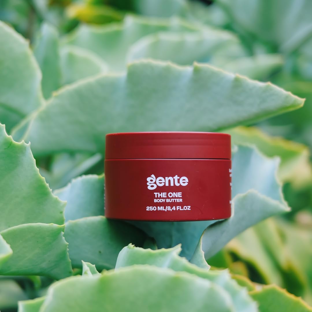 Gente Beauty The One Body Butter, Skin Tightening & Deep Hydration Moisturizer, Cupuaçu Butter & Hyaluronic Acid Body Cream for Smooth, Nourished Skin, 8.4 oz