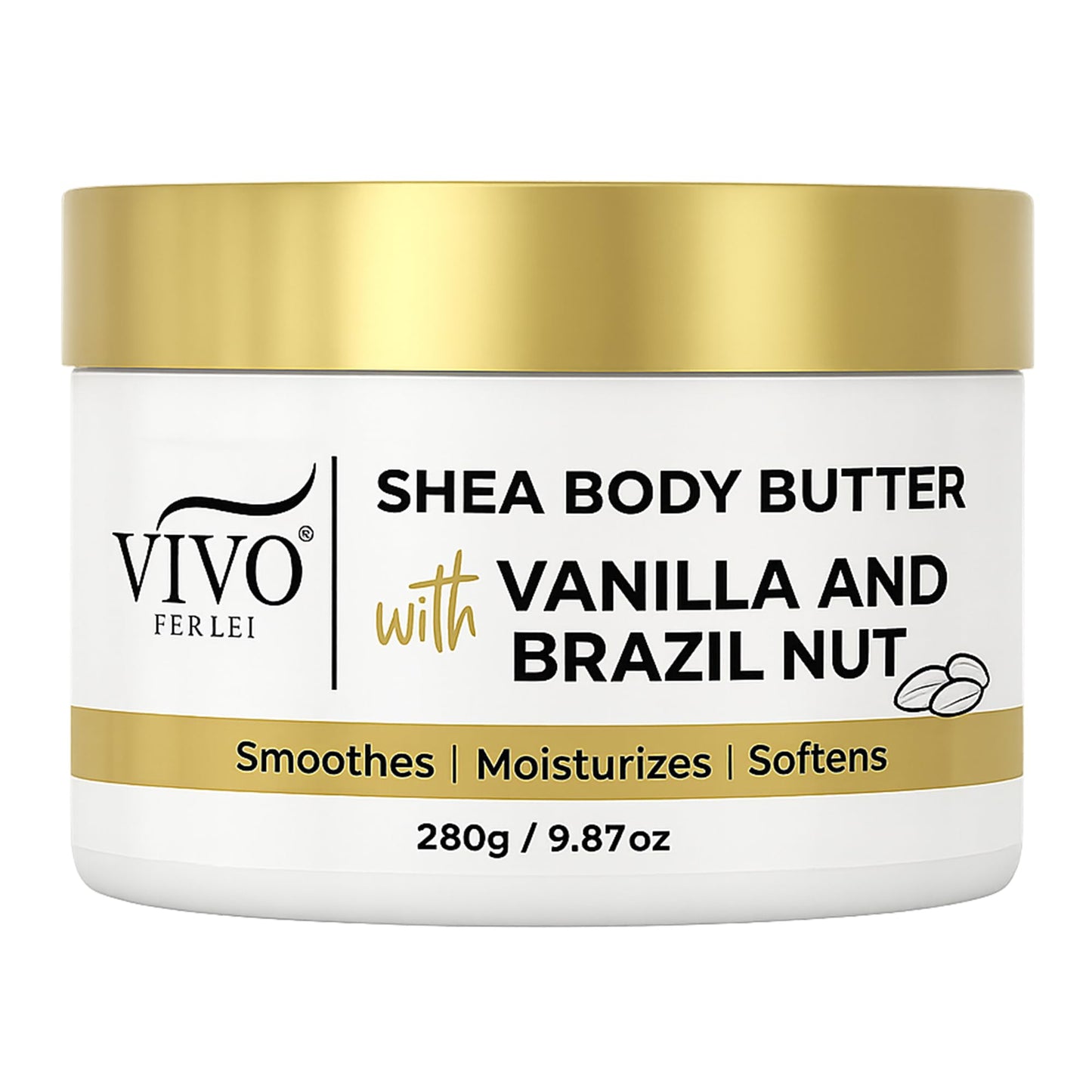 Vivo Per Lei Shea Body Butter - with Hyaluronic Acid & Aloe Vera - 9.87 Oz