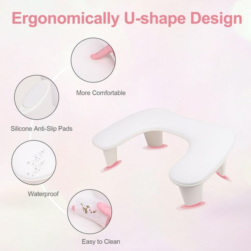 Arm Rest for Nails Tech,U-shaped Manicure Nail Hand Rest Pillow Cushion, Big Microfiber Leather Nail Arm Rest Stand for Acrylic Nail Art Tech(White)