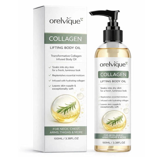 Collagen Oil for Skin Tightening | Fast-Absorbing Moisturizing Oil with Marine Collagen & Jojoba - 1pc