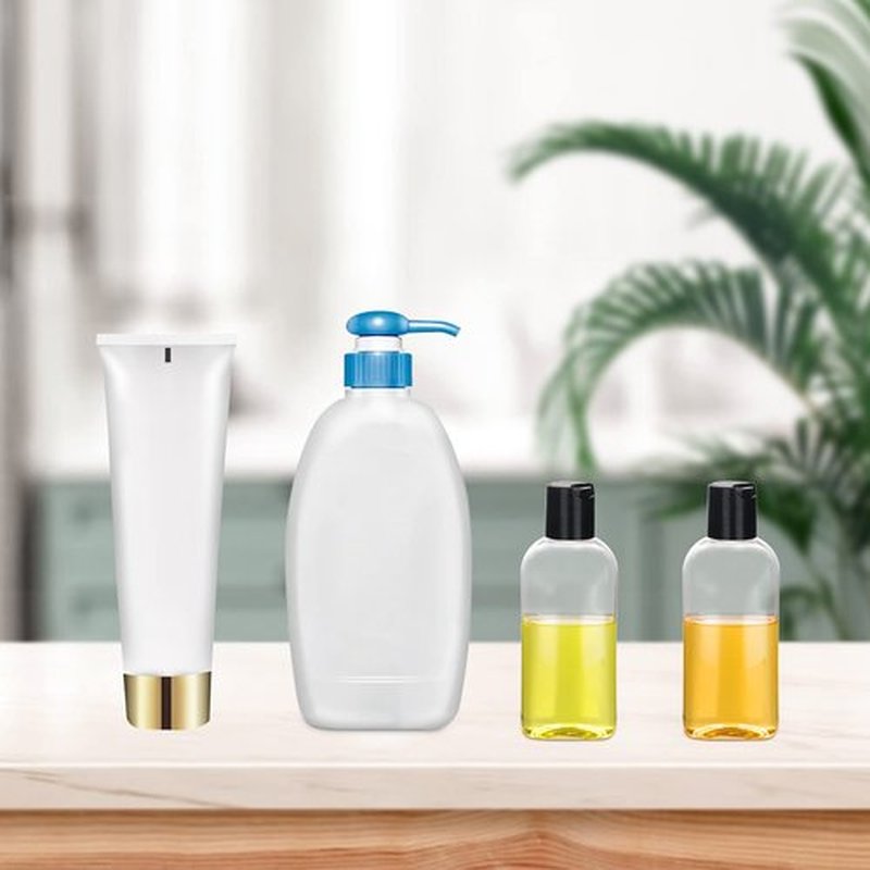 Kitchen GIMS Clear Plastic Empty Squeeze Bottles with Disc Top Caps 6 Pack 4 oz Travel Bottles TSA Approved Leak Proof Plastic Travel Bottles for Shampoo, Conditioner & Lotion