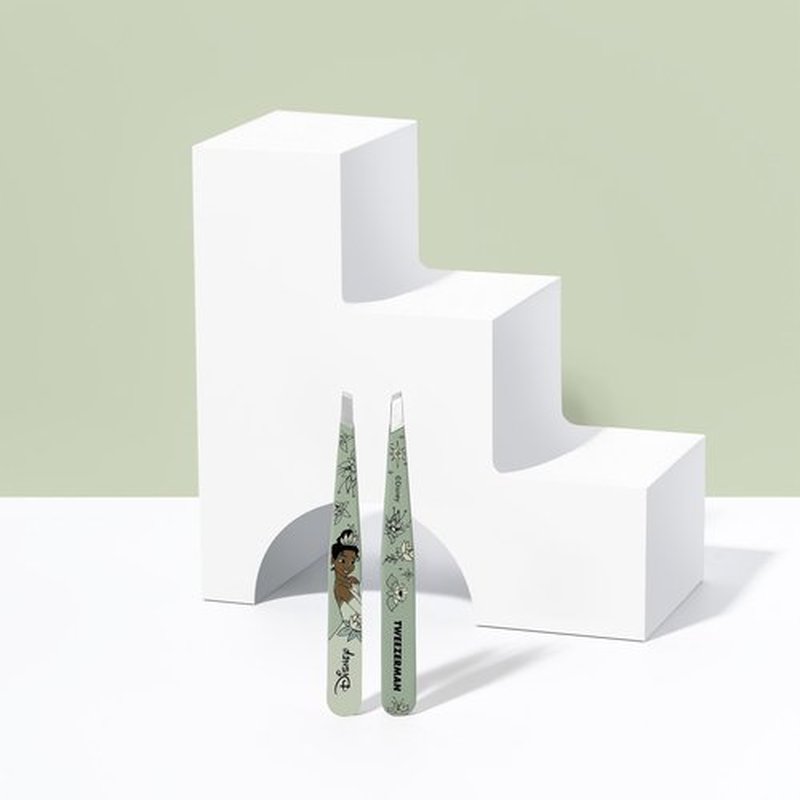 Tweezerman Tiana Slant Tweezer - Eyebrow Tweezers for Women and Men