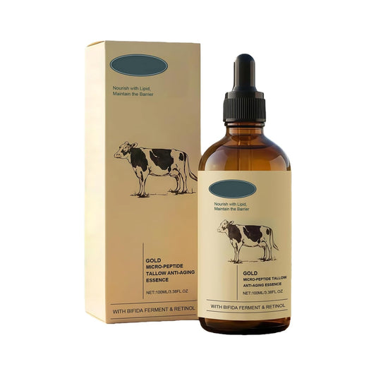 Retinol Golden Micro Peptide Tallow Serum - Tallow-Based Facial Essence for Daily Skin Conditioning | 100ml/3.38FL OZ