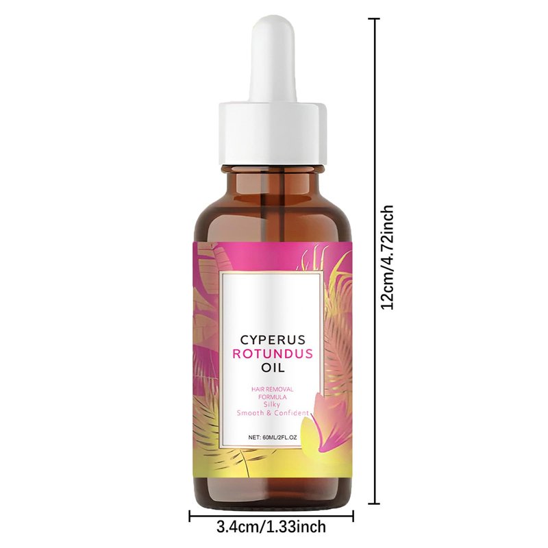 EZBNG Renovia Cyperus Rotundus Oil, Renovia Hair Removal, Natural Cyperus Rotundus Oil for Hair Removal, Moisturizing & Soothing, Reduces Hair Growth, Safe for All Skin Types