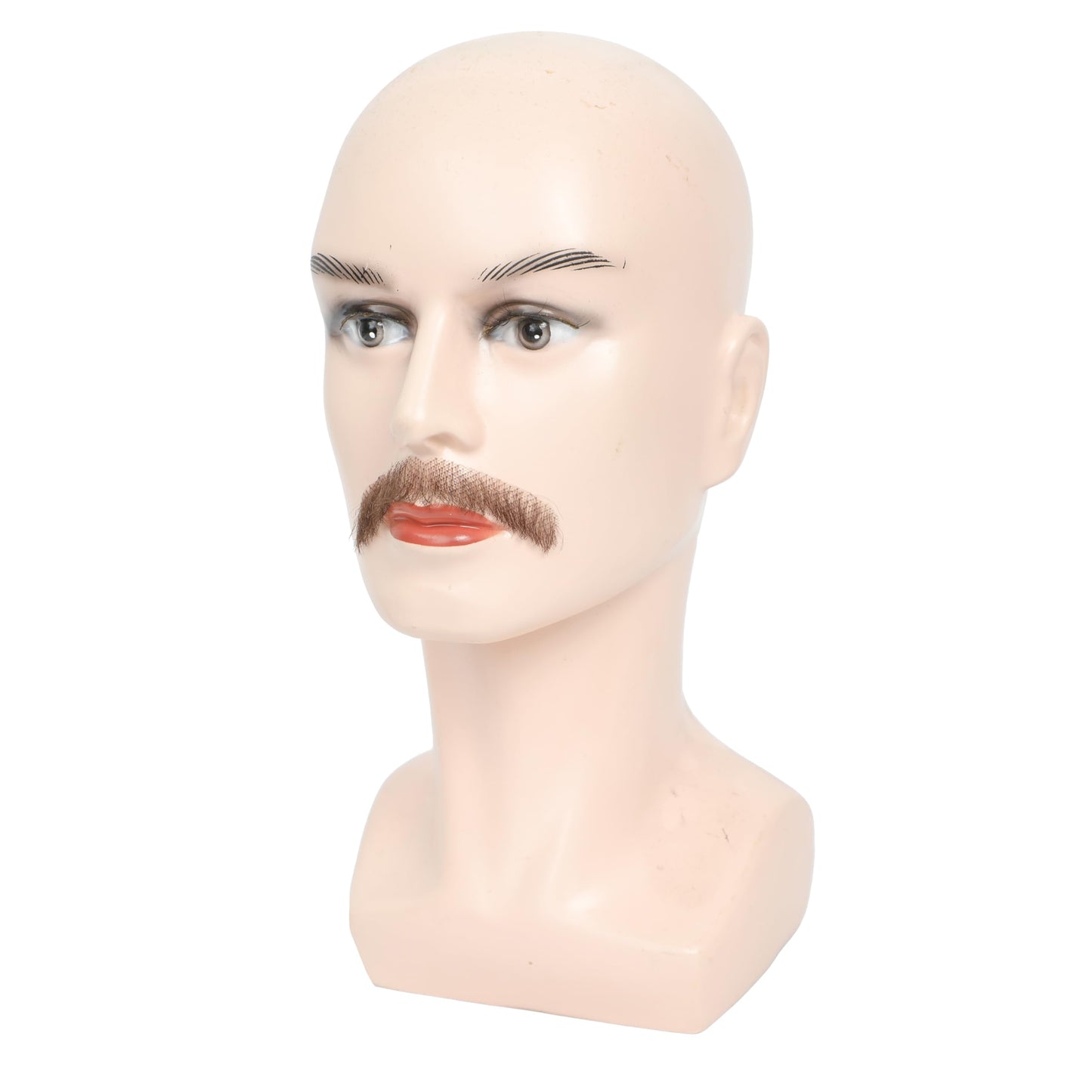 Parceria Fake Beard, Theatrical Grade Lace Backing Fake Mustache, Soft Human Hair Hand Knotted Men Adults Realistic Beard Costume for Holiday, Theater, Drama, Costume Parties and more (Brown)