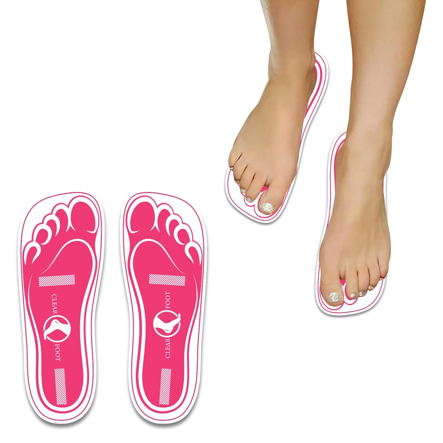 25Pairs(50Feets) Disposable Stick Spray Tanning Feet Pads Perfect for preventing spray tan solution,Deluxe & Hygienic Spray Tan Feet Pads-Ideal for Salons