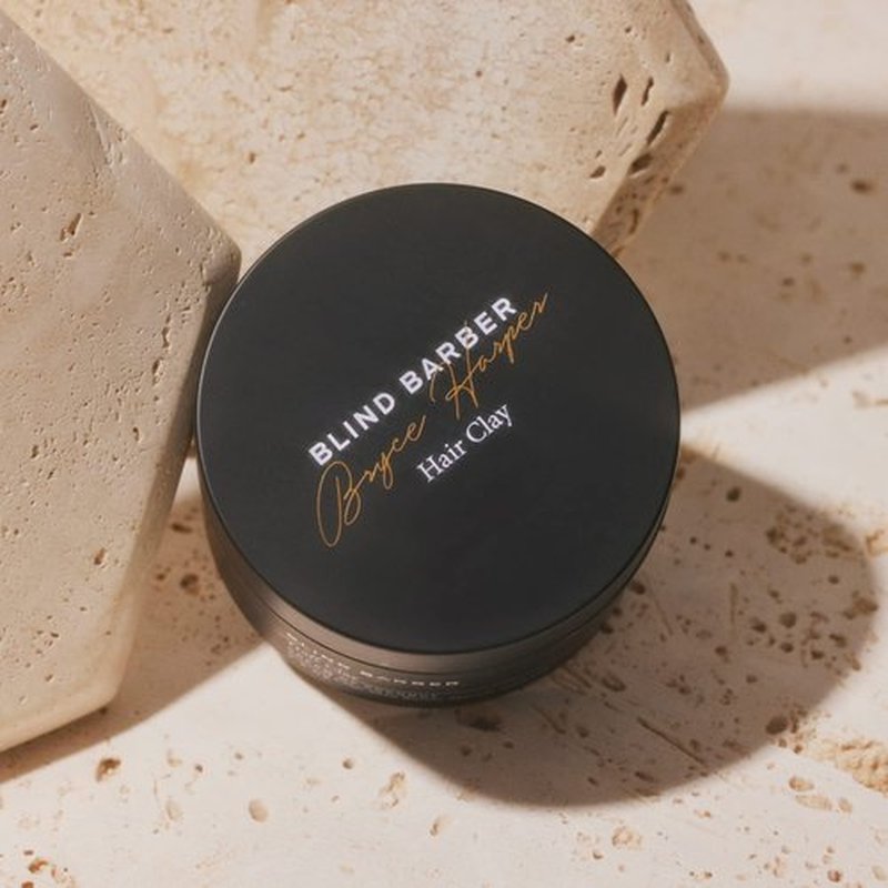 Blind Barber Bryce Harper Hair Clay for Men - Matte Water-Based Styling Product for Volume and Medium to Strong Hold (2.5 Oz)